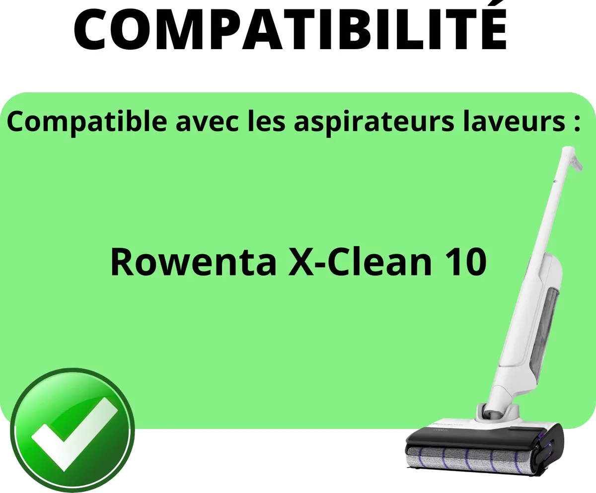 Rowenta X-Clean 10 Accessoirespakket - Microvezelborstelrol & HEPA-filter - 2 Stuks