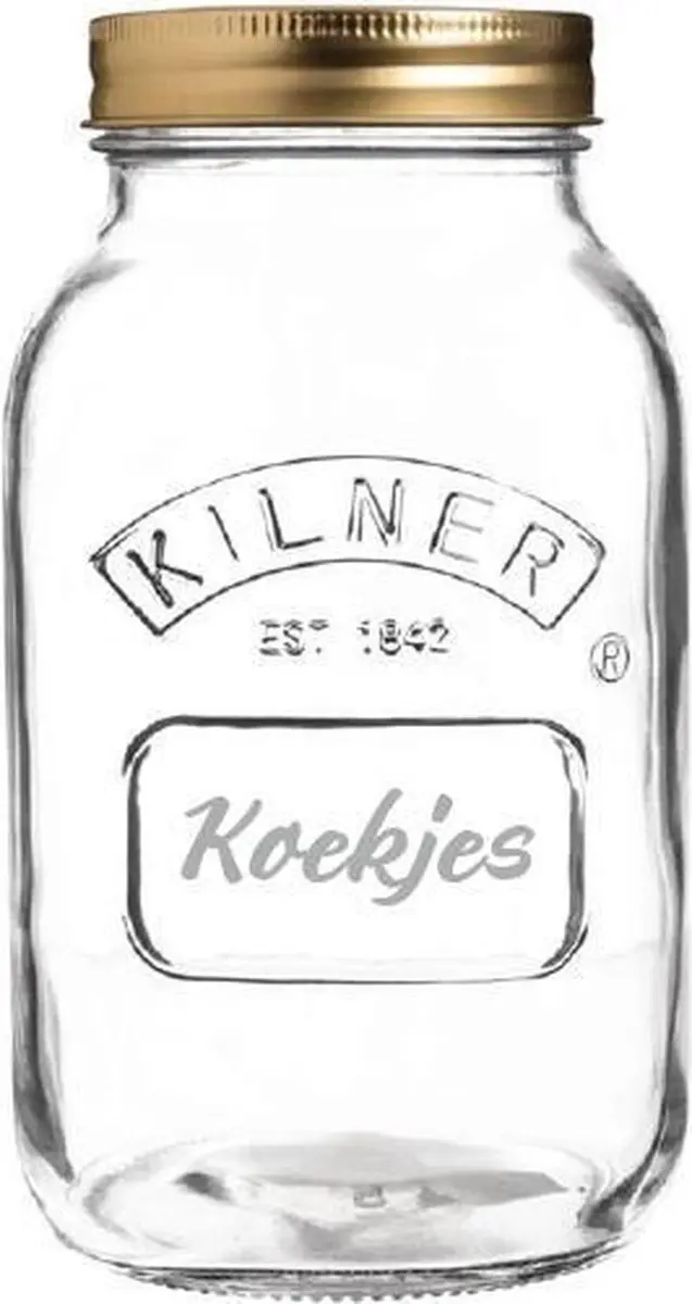 Kilner Gegraveerde Weckpot Koekjes 1L