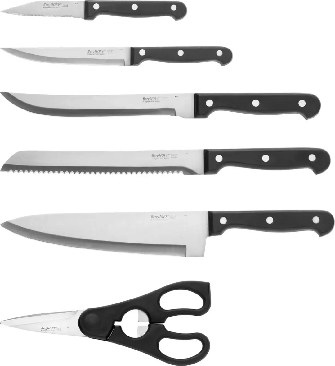 BergHOFF 7-delig Messenblok - 2 Messenset - Handgeslepen - MPN 5413821089911