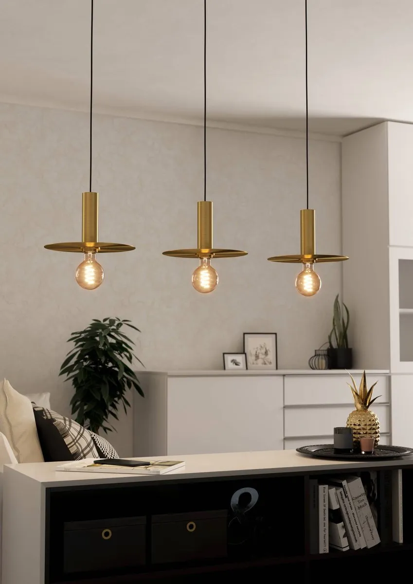 Eglo Escandell Hanglamp E27 - 95cm - Goud