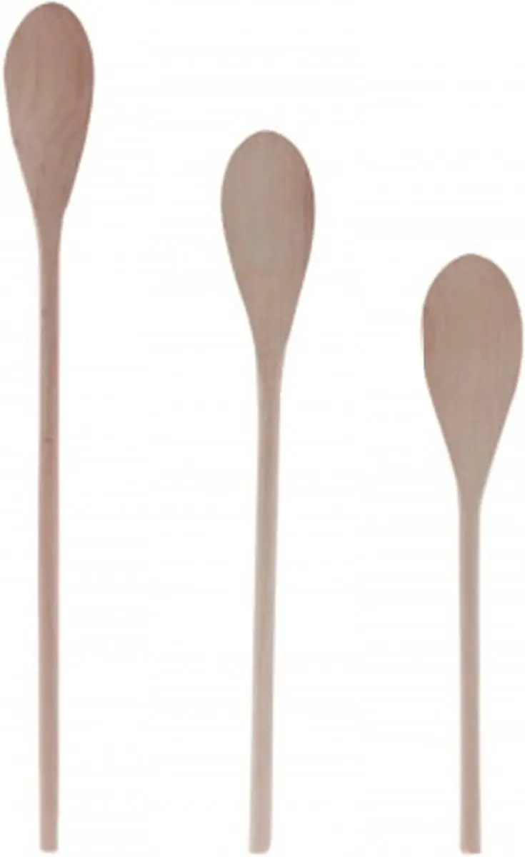 Cosy&Trendy Houten Pollepels Set 3-delig