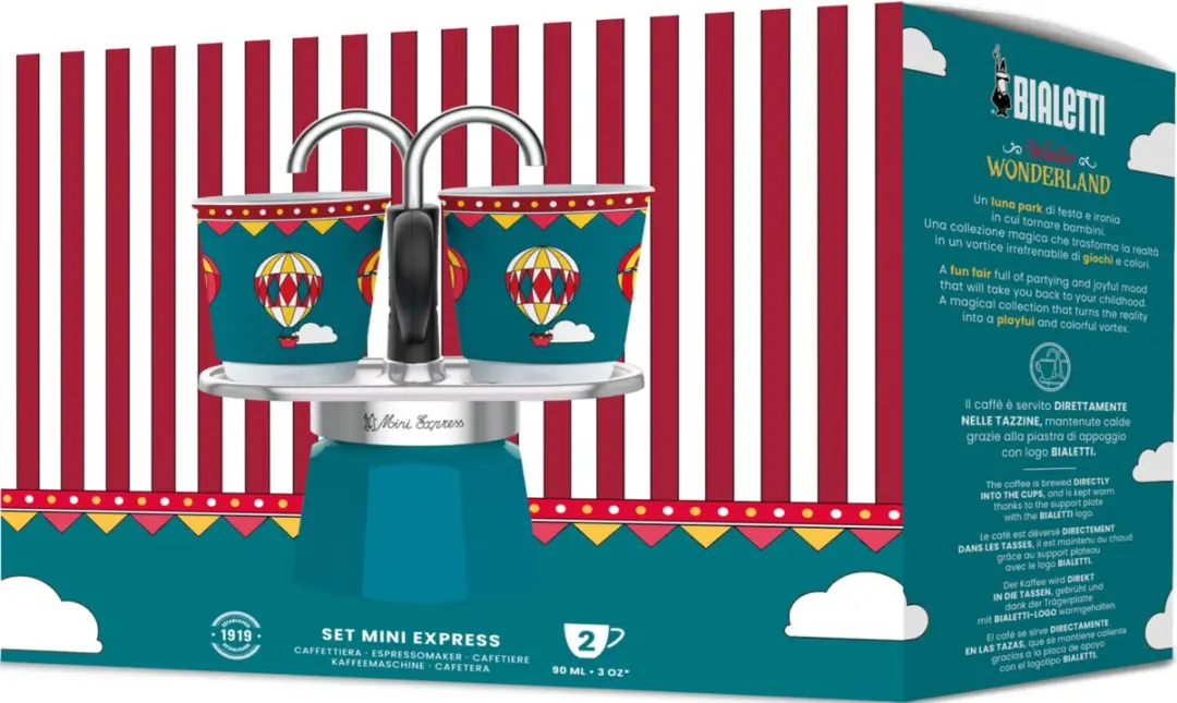Bialetti Mini Express Winter Wonderland 2 Kops - 90ml