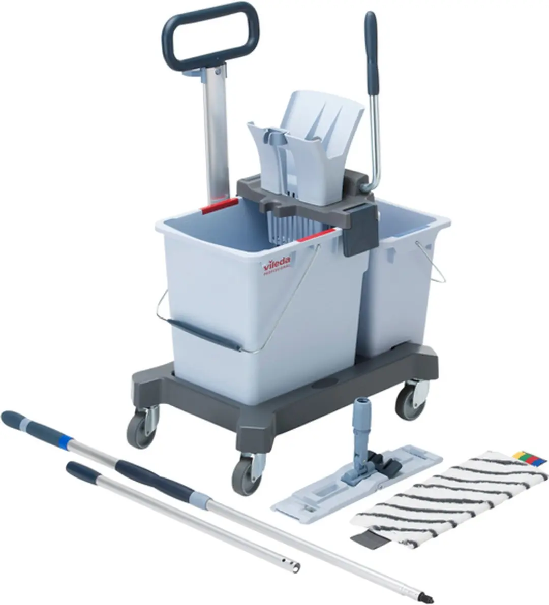 Vileda Pro Ready to Go Kit Double Mopset