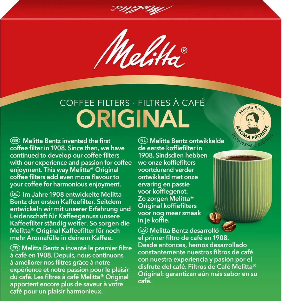 Melitta Original Koffiefilters 94mm - 100 Stuks
