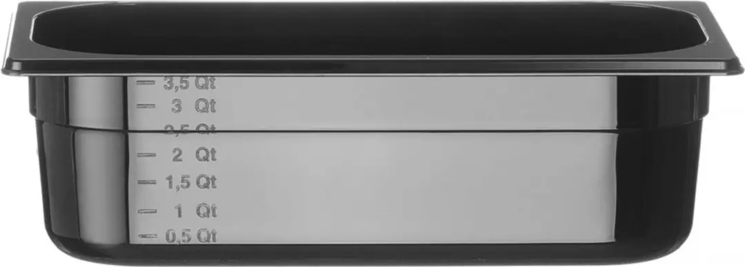 HENDI GN Container 4L - 325x176x100mm Zwart