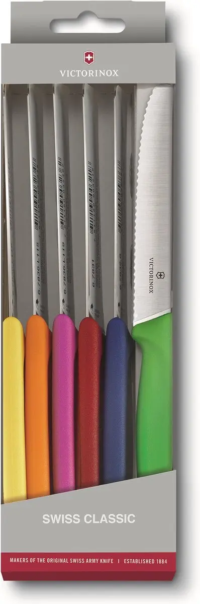 Victorinox Swiss Classic Tomatenmessenset 6-delig - Multicolor