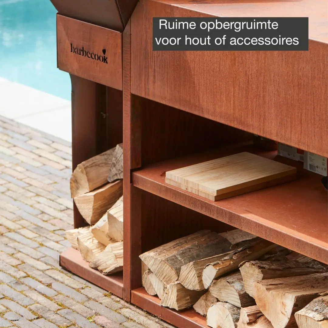Barbecook Nestor Island Cortenstaal - 190x55x100cm