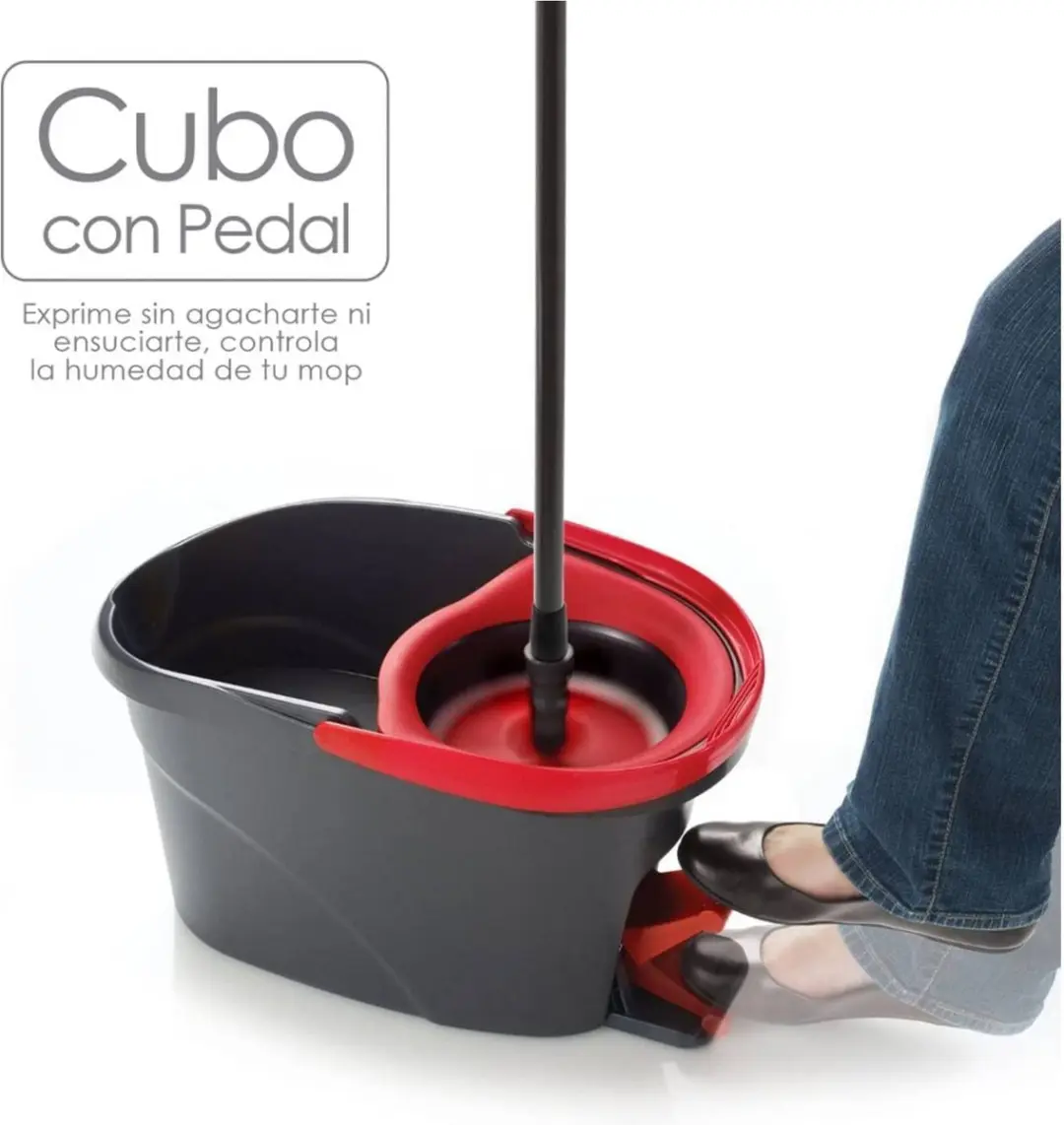 Vileda EasyWring and Clean Emmer & Dweilset 2L - Rood