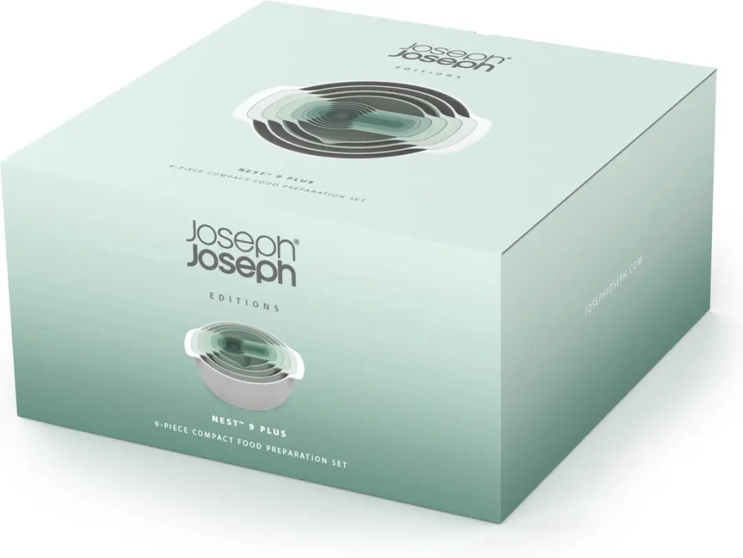 Joseph Joseph Editions Sage Nest 9 Plus Mengkommen - 9 Stuks - Grijs/Groen - afbeelding 6 van 6