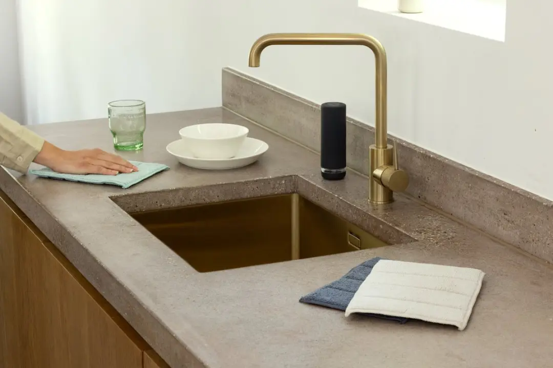 Brabantia SinkSide Microvezeldoekjes 16x22cm - 3 Stuks - Soft Beige/Dark Grey/Jade Green - afbeelding 6 van 6