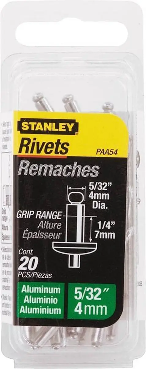 Stanley Popnagels 3x7mm - 20 Stuks