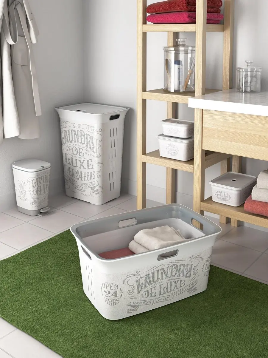 KIS Chic Deluxe Wasmand 45L - Gebroken wit - afbeelding 6 van 6