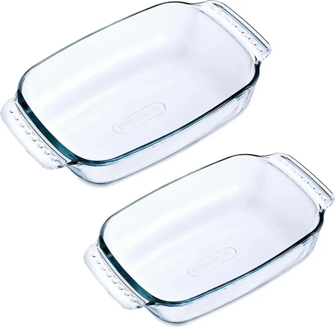 PYREX Glazen Ovenschalen 2 Stuks