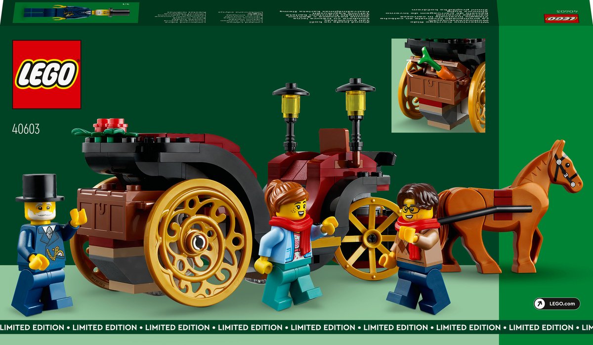 LEGO Kerst Limited Edition 40603 - Winterse Koetstocht