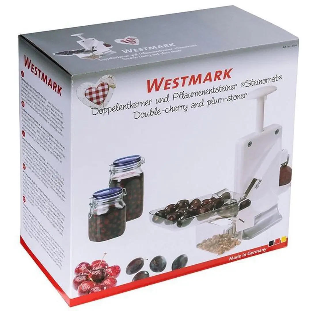 Westmark Kersen- en Pruimenontpitter Steinomat - Wit/Zilver
