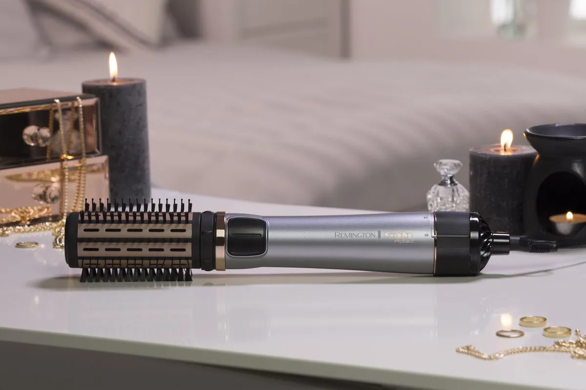 Remington AS8810 Keratin Protect Roterende Föhnborstel 1000W - Grijs/rosé - afbeelding 6 van 6