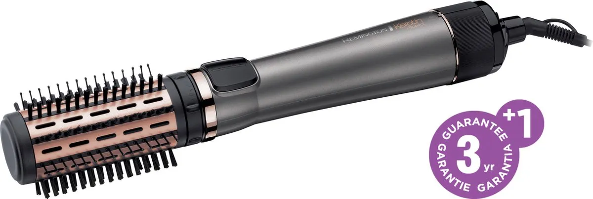 Remington AS8810 Keratin Protect Roterende Föhnborstel 1000W - Grijs/rosé