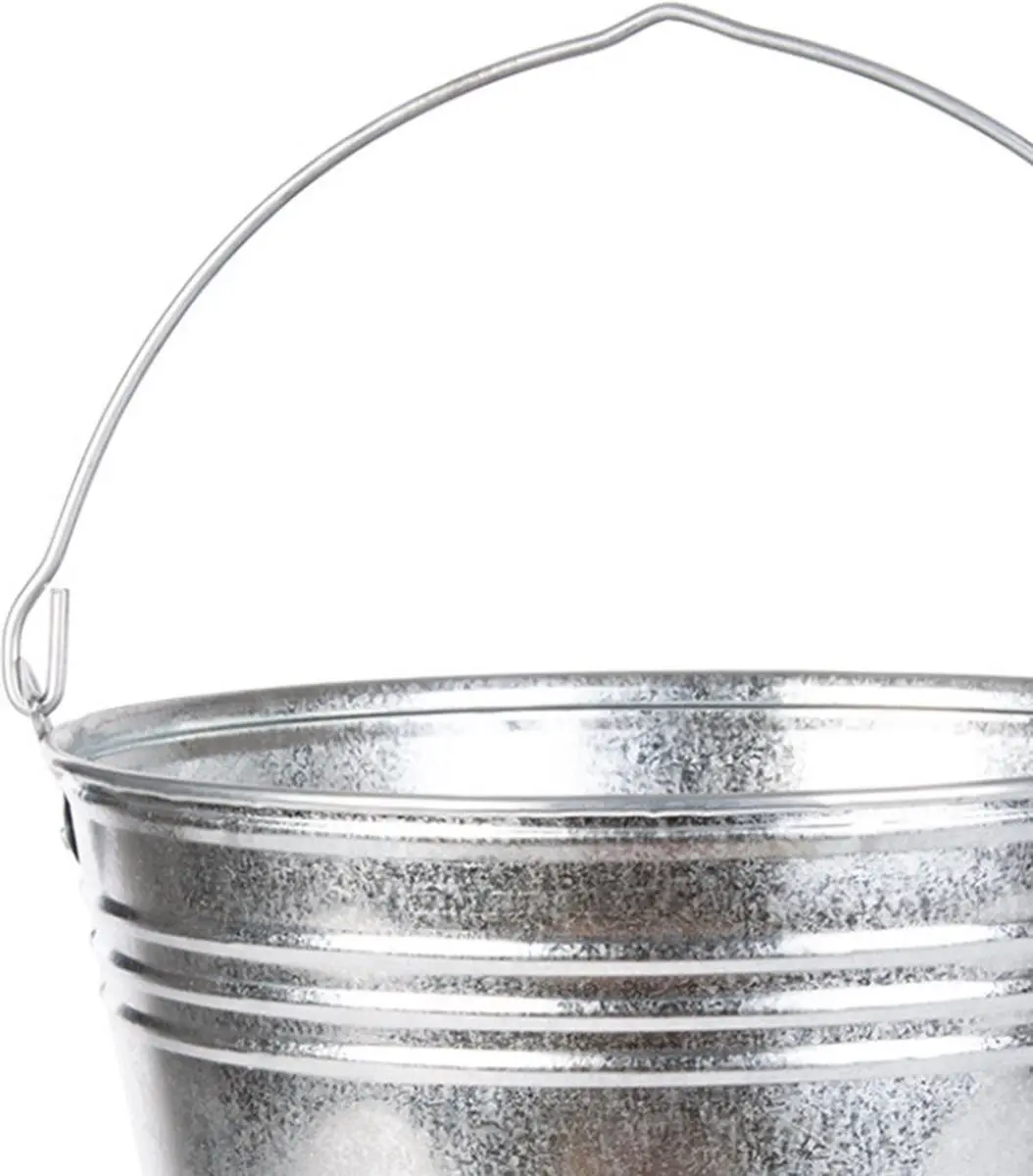Esschert Design Emmer/Plantpot FF50 - Zilver - Ø34xH29cm
