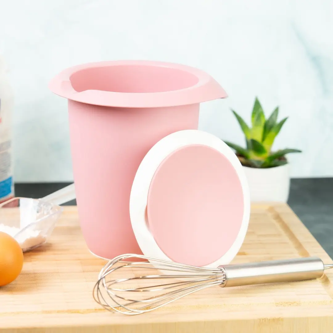 Westmark Beslagkom 1L - wit/roze - 3151227P