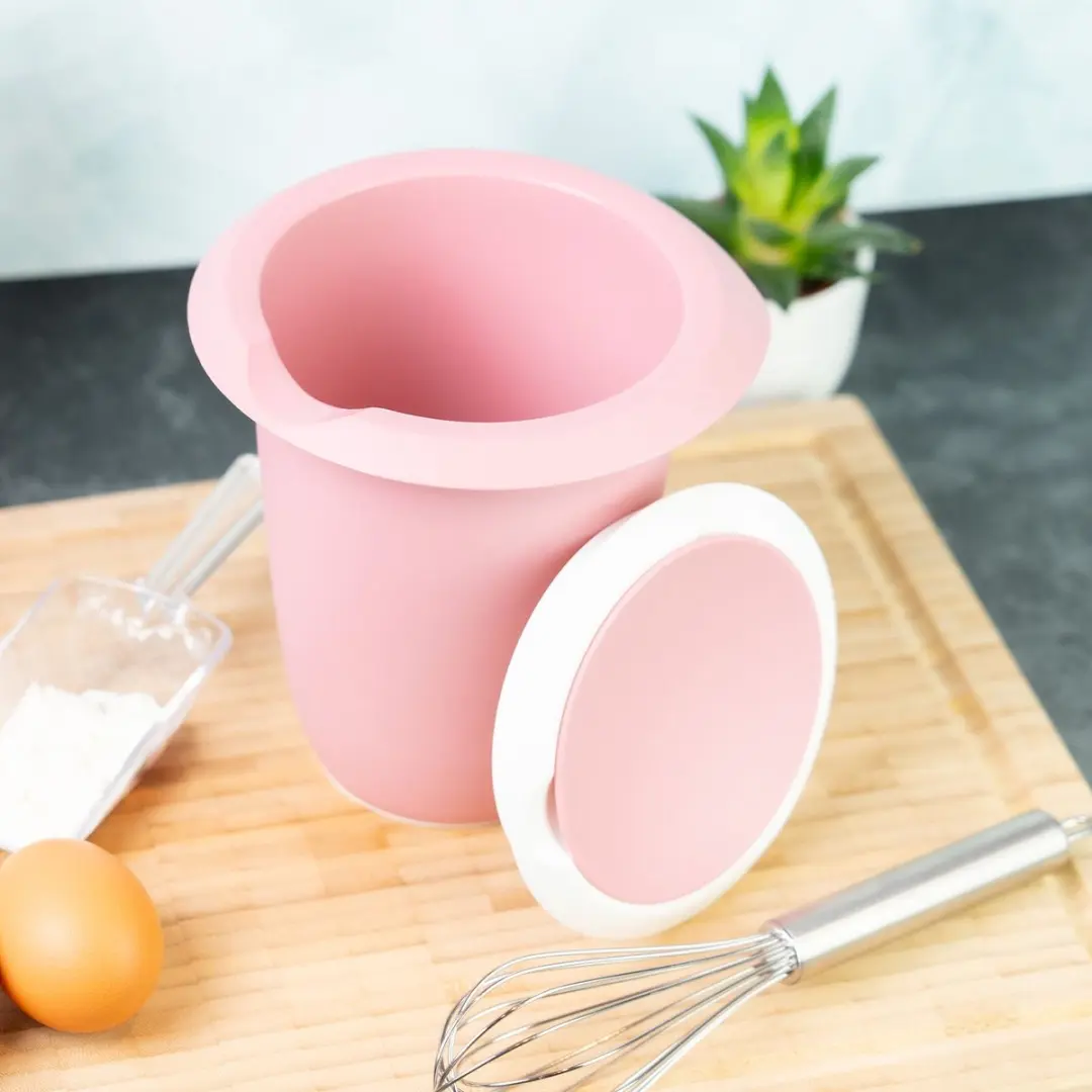 Westmark Beslagkom 1L - wit/roze - 3151227P