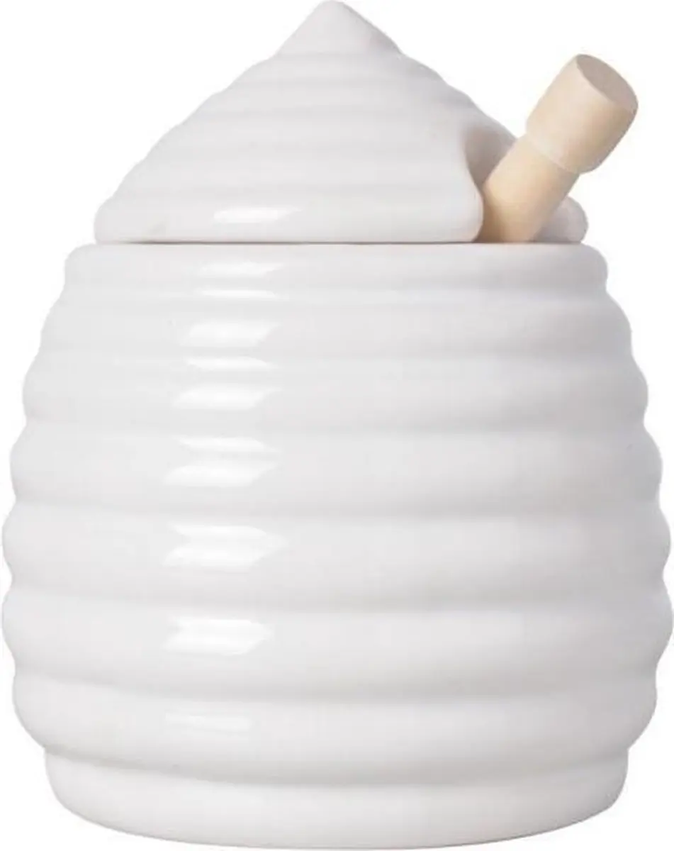Esschert Design Honingpot TA-9807 - 400ml - Wit - afbeelding 6 van 6