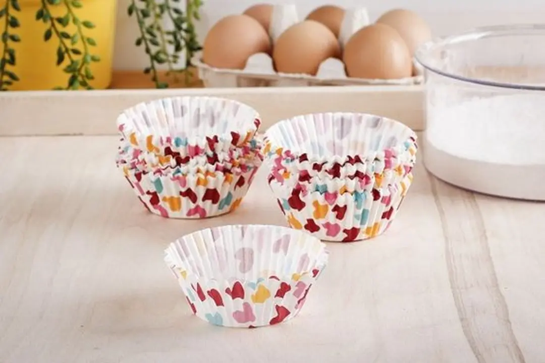 Patisse Cupcakevormpjes Hartjes 5cm - 200 Stuks