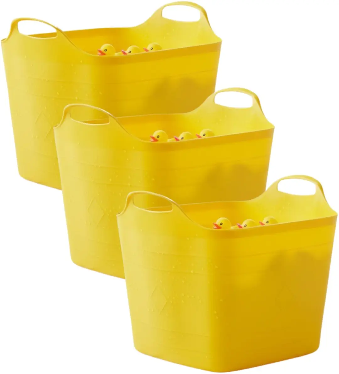 Excellent Houseware Flexibele Kuip Geel 25L