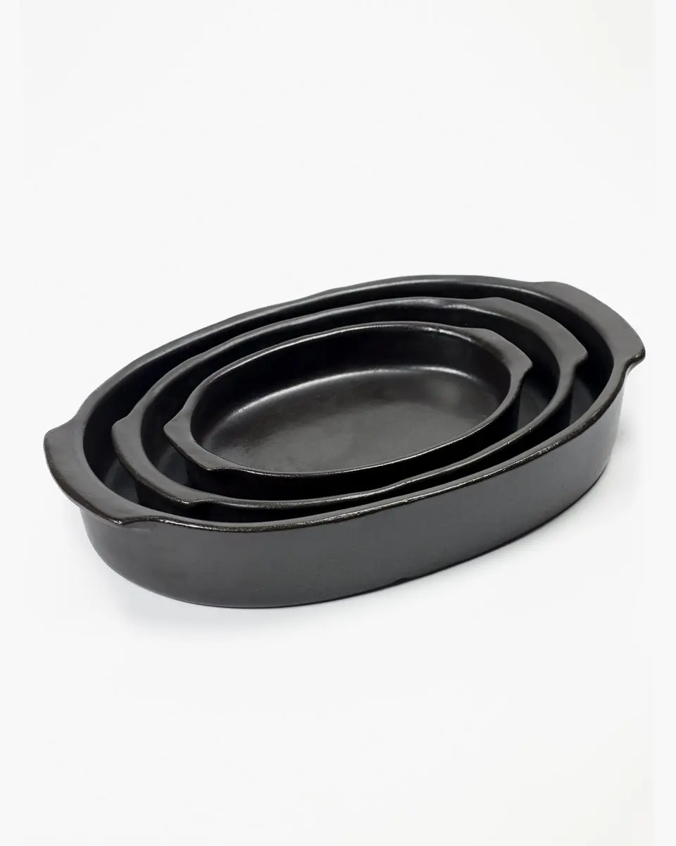 Serax Pascale Naessens Pure Ovale Ovenschaal L - 3L - Zwart