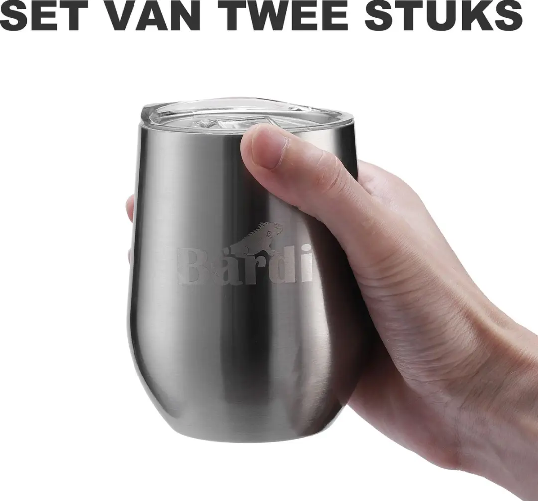 Bardi RVS Thermosbekers 360ml - 2 Stuks - BA74326 - afbeelding 6 van 6
