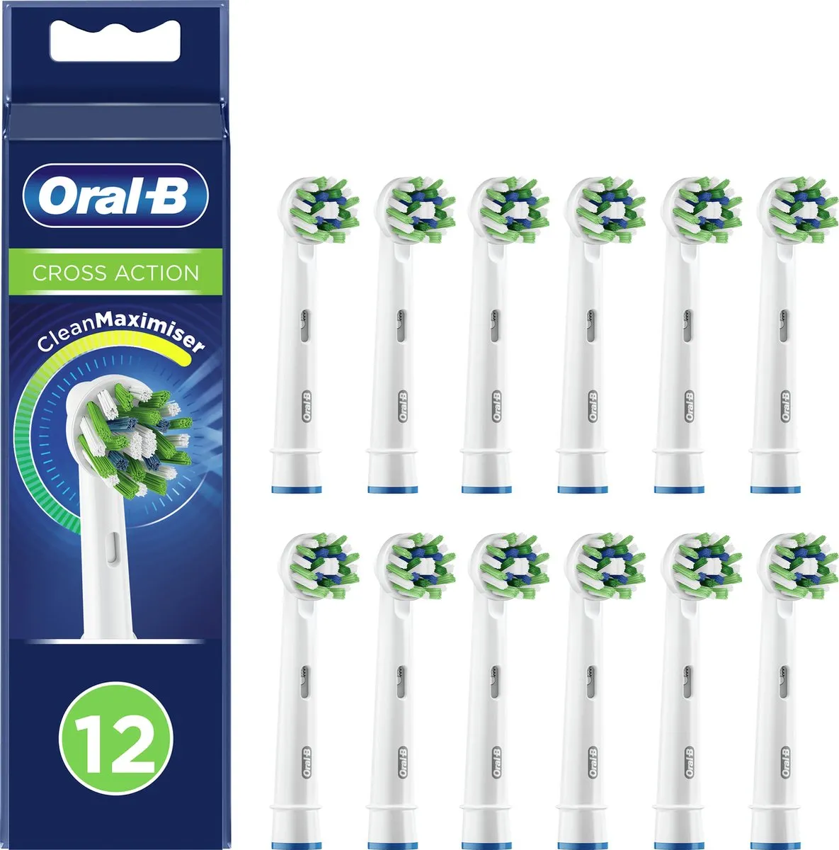 Oral-B Pro Cross Action Opzetborstels 12 Stuks