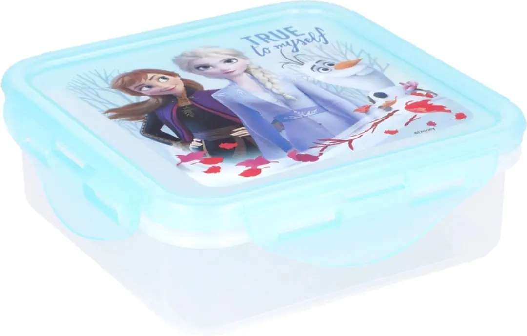 Disney Frozen Vierkant Bakje 500ml - Meerkleurig
