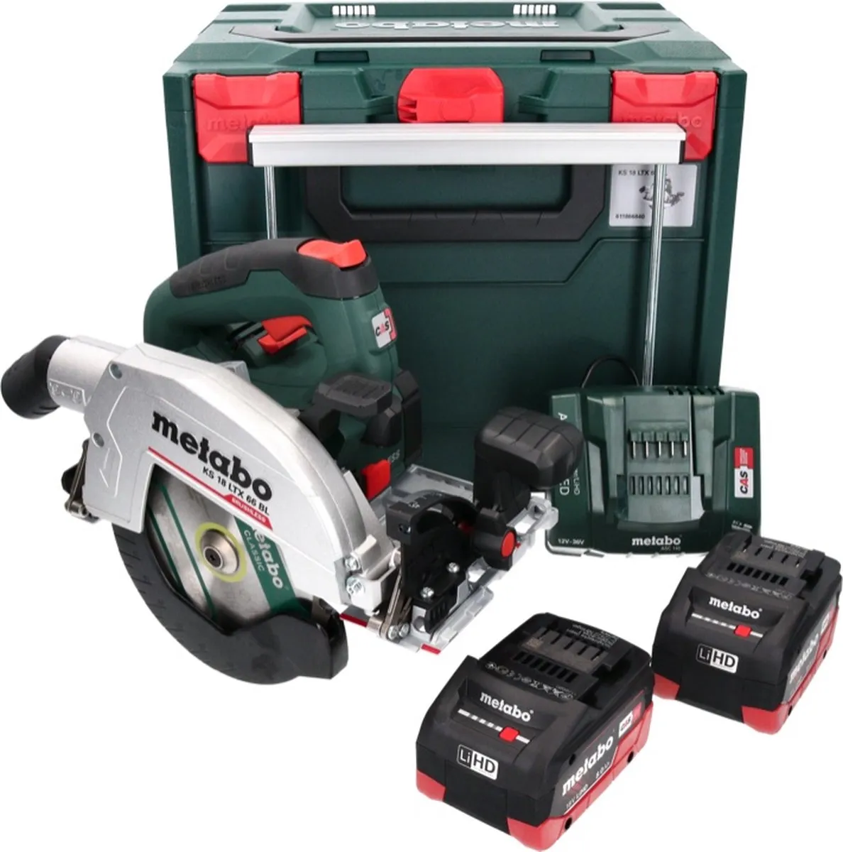 Metabo KS 18 LTX 66 BL Accu-cirkelzaag 165mm - 2x LiHD 8.0Ah