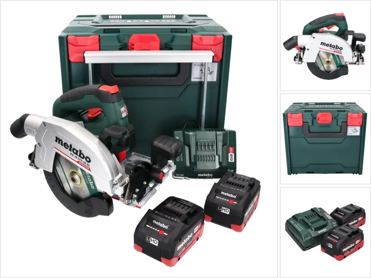 Metabo KS 18 LTX 66 BL Accu-cirkelzaag 165mm - 2x LiHD 8.0Ah