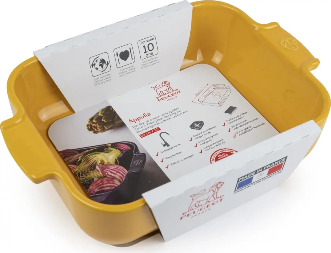 Peugeot Appolia Ovenschaal 25cm - Saffraangeel
