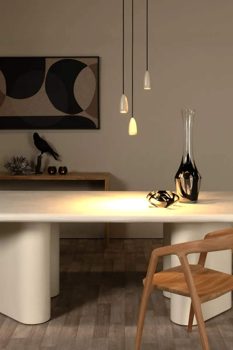 Lucide Evora Hanglamp 3xGU10 - Ø25cm Taupe