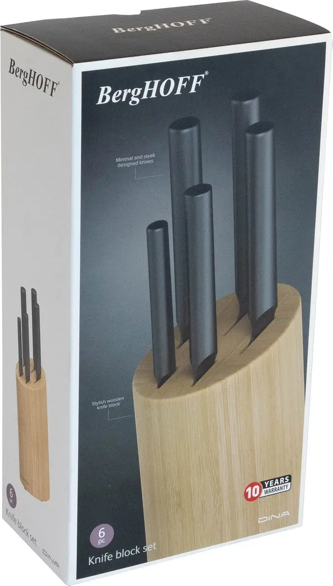 BergHOFF DiNA Messenset 6-delig - Zwart