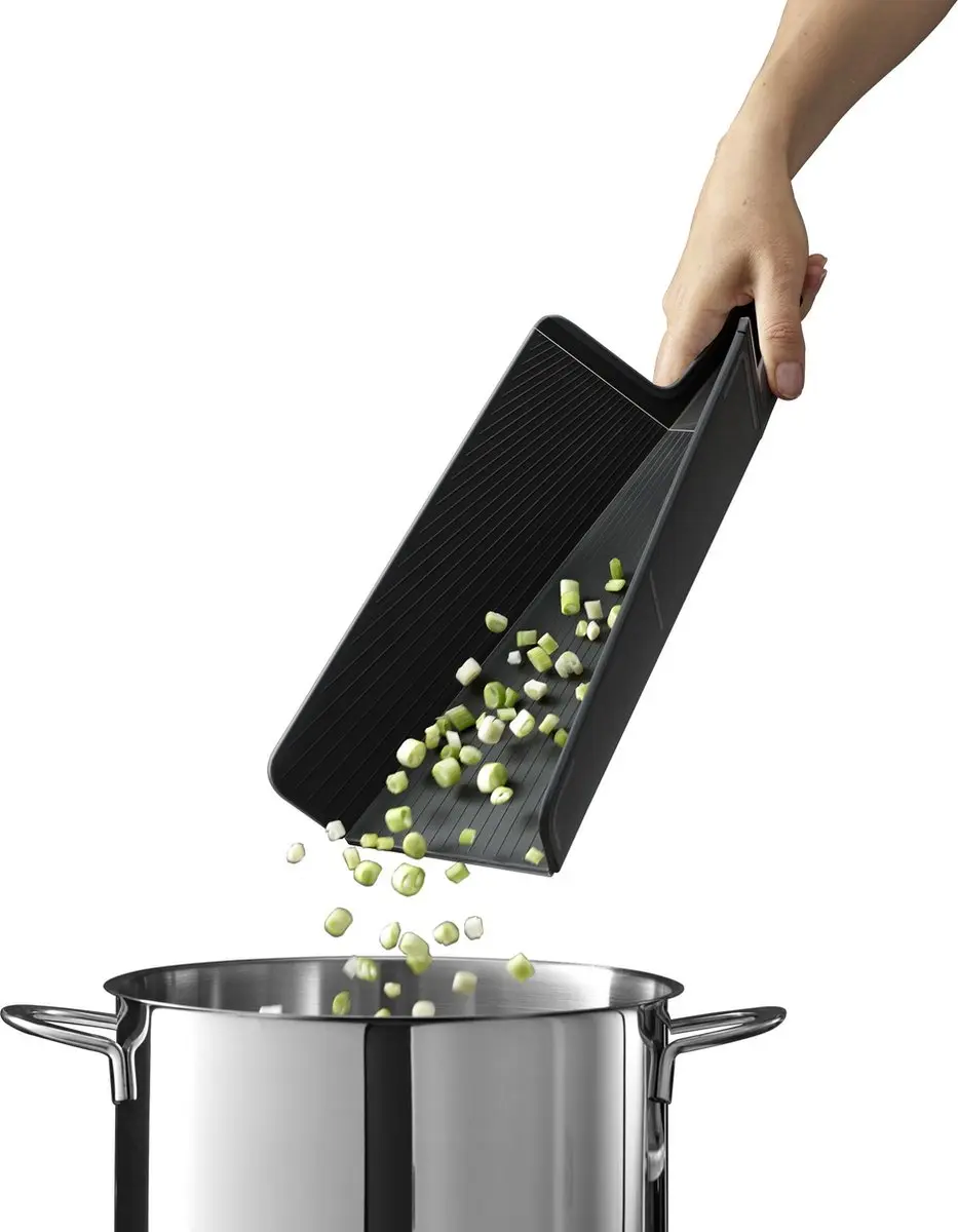 Joseph Joseph Chop2Pot Plus Snijplank - Zwart - Medium