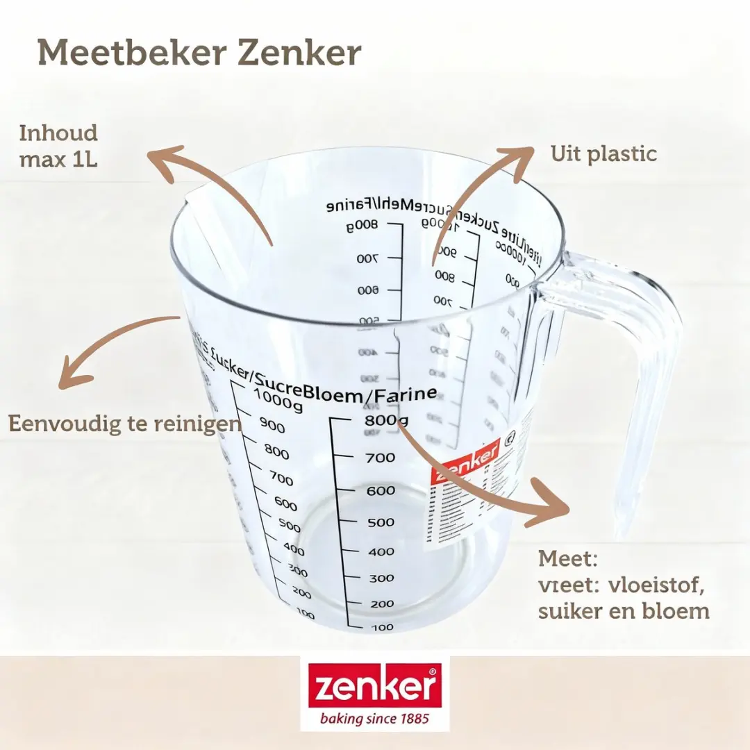 Zenker Bakset Omgekeerde Taartvorm 30cm - Zwart
