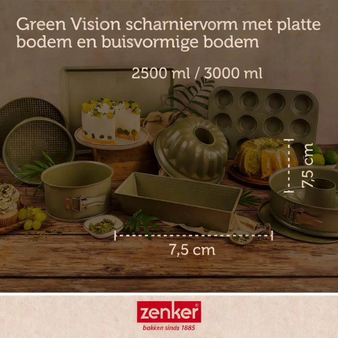 Zenker Bakkersset met Spring- en Savarinvorm 26cm - Groente