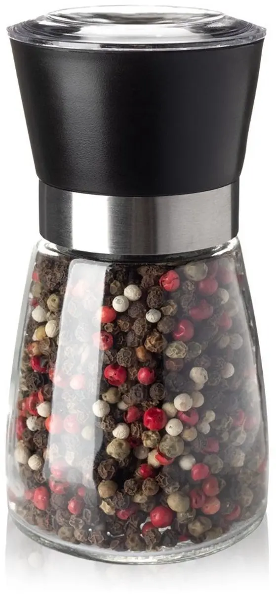 Excellent Houseware Glazen Peper- en Zoutmolen 13cm