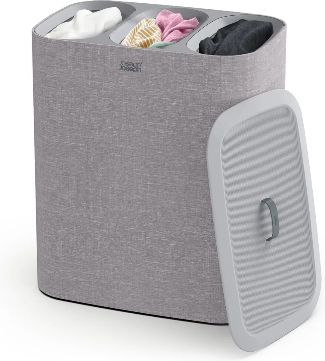 Joseph Joseph Tota Wasmand 3 Compartimenten 90L - Grijs