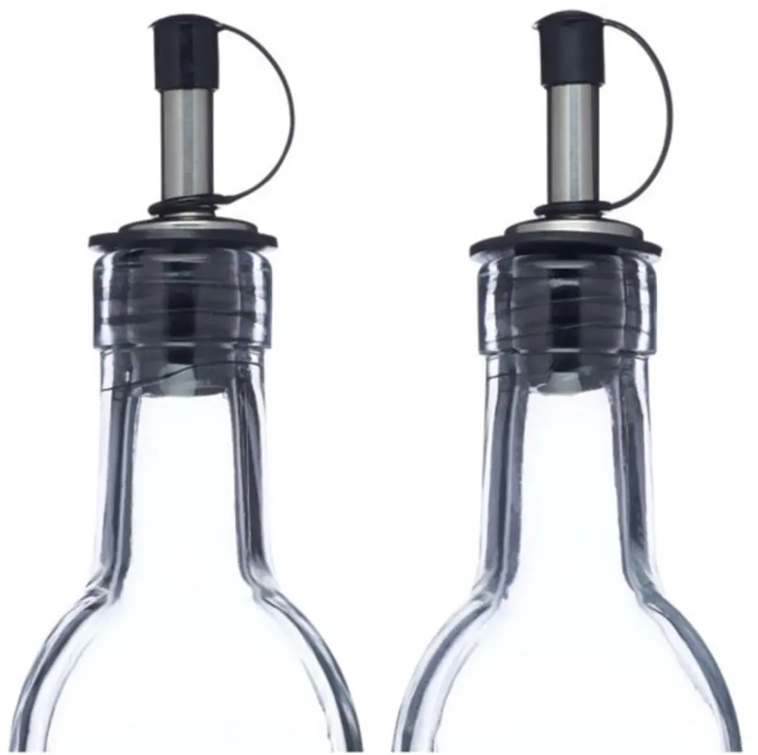 KitchenCraft Olie- en Azijnflessenset 500ml - Zilver - afbeelding 6 van 6