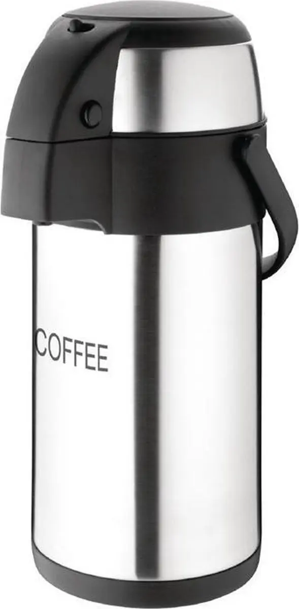 Olympia Isoleer Thermoskan 3L - Zilver/Zwart