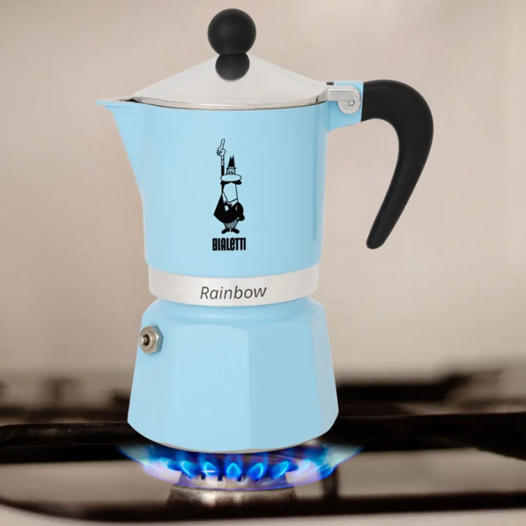 Bialetti Rainbow 0005042 Percolator 130ml - Lichtblauw