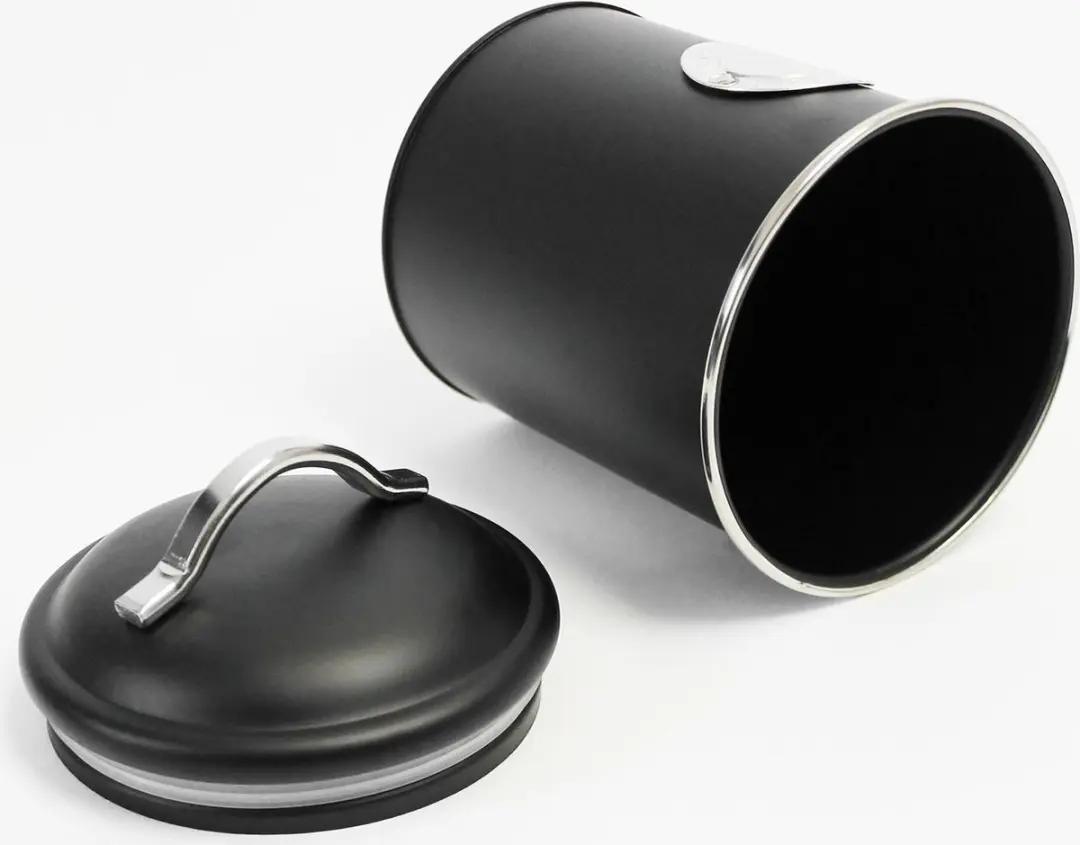 Excellent Houseware Voorraadbussen Set - 3 Stuks Zwart