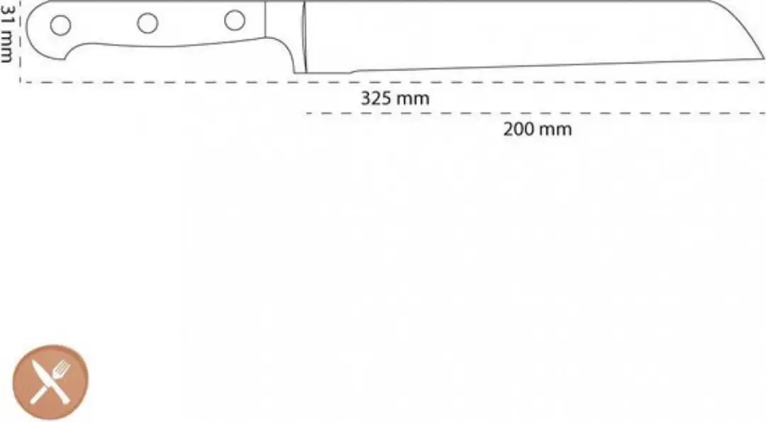 Zwilling Prof S Broodmes 200mm - Grijs