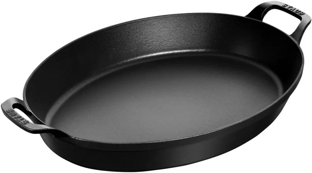 Staub Ovenschaal 37cm Ovaal Zwart - 3.7L
