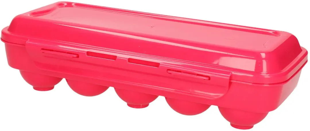 Excellent Houseware Eierdoos Roze - 2x 10 Eieren