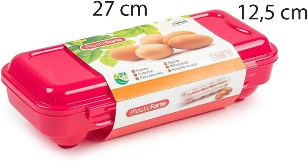 Excellent Houseware Eierdoos Roze - 2x 10 Eieren