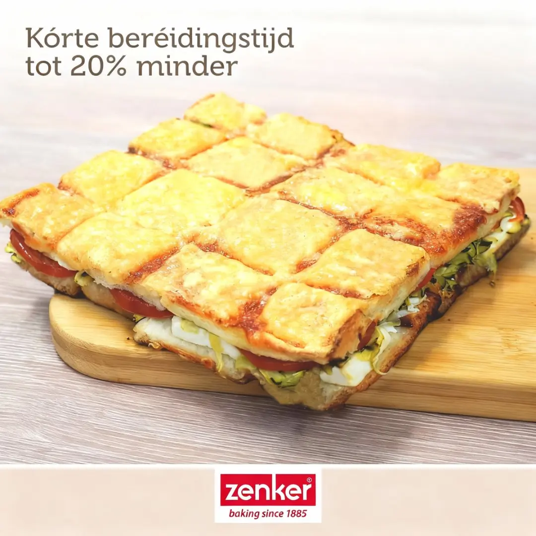 Zenker Siliconen Cakevorm Chocoladereep 22x24cm - Zwart